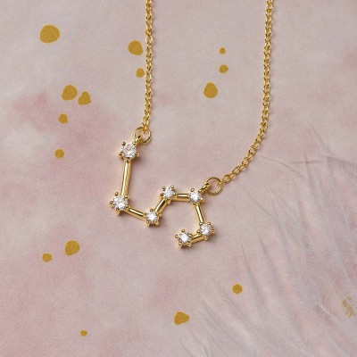 Personalized Constellation Zodiac Celestial Leo Necklace
