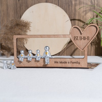 Our Little Family Personalised Sculpture Figurines For Mom Grandma Christmas Day Gift Ideas