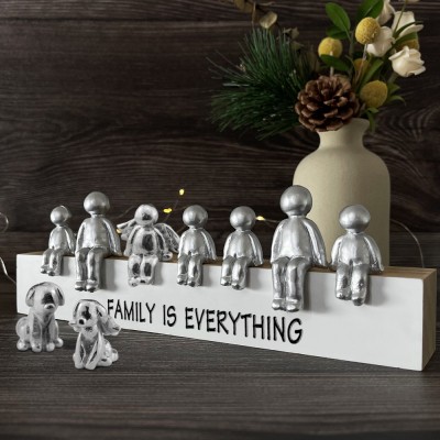 Personalized Sculpture Figurines Anniversary Christmas Gift Family is Everything