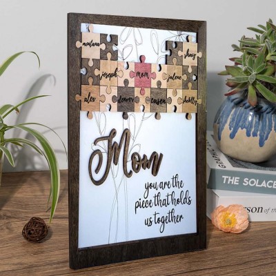 Personalised Mom Puzzle Sign Home Decor Mother's Day Christmas Gift Ideas