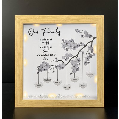 Personalized Family Tree Name Frame Home Decor