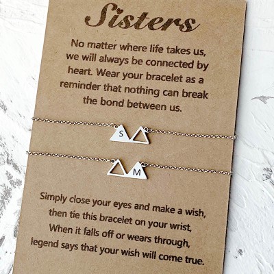 Personalised Best Friend Sister Friendship Bracelets For 2