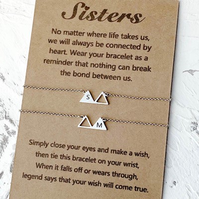 Personalised Best Friend Sister Friendship Bracelets For 2