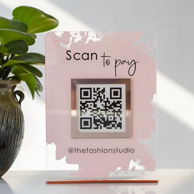 Personalized Business Social Media QR Code Sign