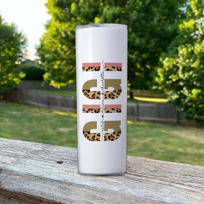 Personalized Gigi Tumbler With Kids Name For Mom Mother's Day Gift Ideas