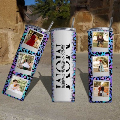 Personalized Mom Tumbler With Kids Name For Mother's Day