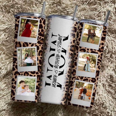 Personalized Mom Tumbler With Kids Name For Mother's Day Gift Ideas