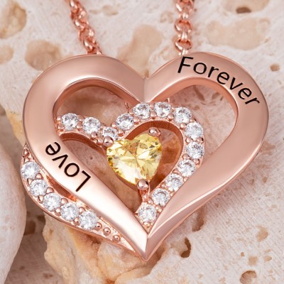 Personalised Heart Name Necklaces For Soulmate Girlfriend Valentine's Day Anniversary Gift Ideas