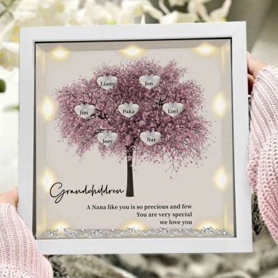 Custom Family Tree Frame With Grandchildren Names A Nana Like You For Anniversary New Home