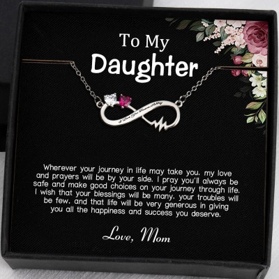 Personalized To My Daughter From Mom Infinity Necklace