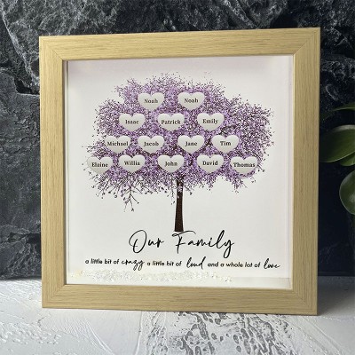 Personalized Family Tree Name Frame Home Decor For Mother's Day Christmas