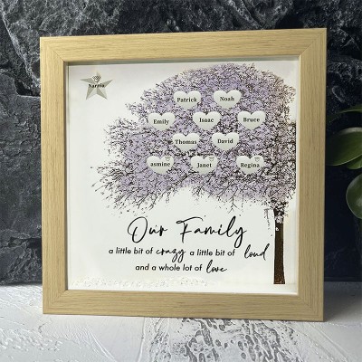Personalized Family Tree Name Frame Home Decor For Mother's Day Christmas