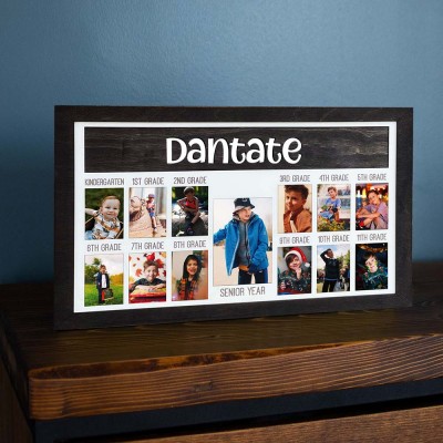 Personalized 3D Pre-K-12 School Years Photo Frame Display Back to School Gifts