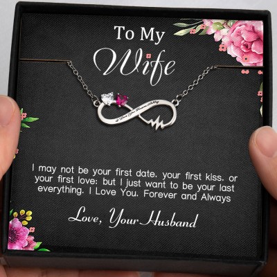 Personalized To My Wife Infinity Necklace