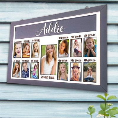 Personalized 3D K-12 School Years Photo Frame Display Back to School Gifts