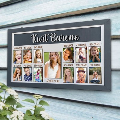 Personalized 3D K-12 School Years Photo Frame Display Back to School Gifts