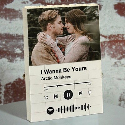 Personalized Music Photo Puzzle Block For Soulmate Valentine's Day Anniversary Gift Ideas