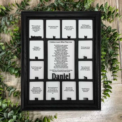 Personalized 3D K-12 School Years Picture Frame Display Board Graduation Gifts