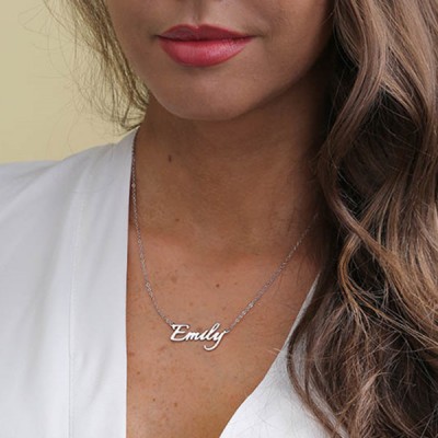 Silver Personalized Name Necklace