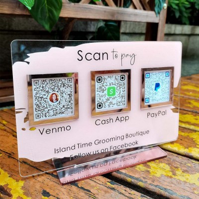 Personalized Multi Business Payment QR Code Sign