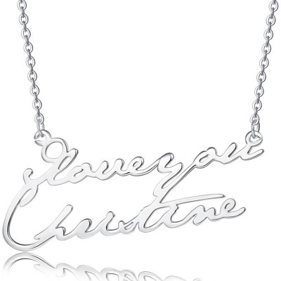 Personalized Engraved Name Necklace For Couple