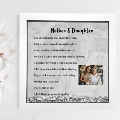 Personalized Mother & Daughter Memorial Photo Frame Keepsake