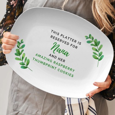 Personalized Nana Platter For Mother's Day