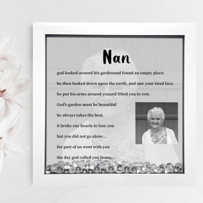 Personalized Grandma Memorial Photo Frame Keepsake