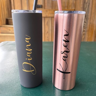 Personalized Bridesmaid Tumbler Bachelorette Favor Party Gift