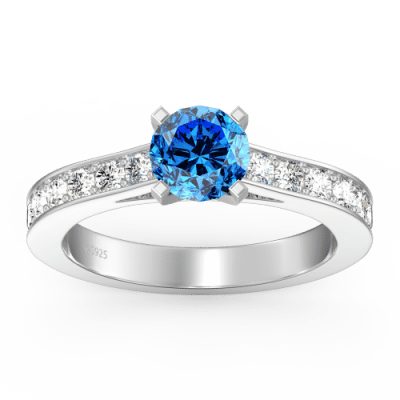 Personalized Birthstone Promise Ring