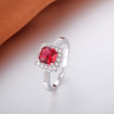 S925 Silver Dazzling Love Engagement Wedding Ring