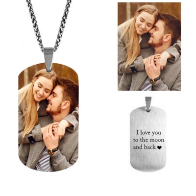 Custom Photo Necklace-Best Gifts For Family For Him and Her