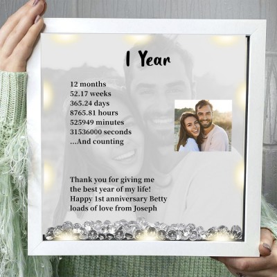 Personalized Couple Photo Frame Keepsake