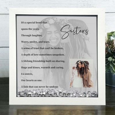 Personalized Best Friend Sister Cousins Memorial Photo Frame Keepsake