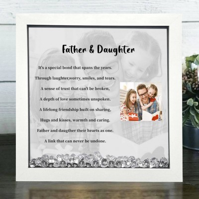 Personalized Father & Daughter Memorial Photo Frame Keepsake