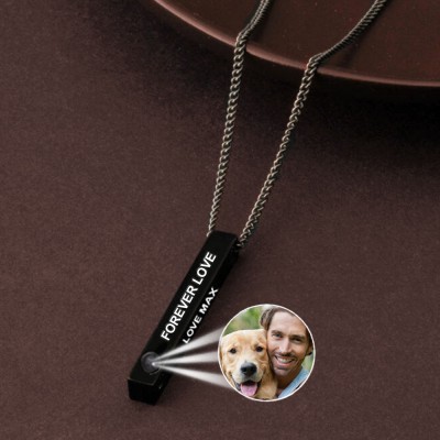 Personalised Memorial Photo Projection Necklace