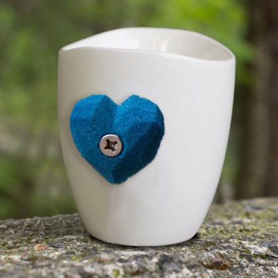 Heart Rock Climbing Camping Mug For Her Him