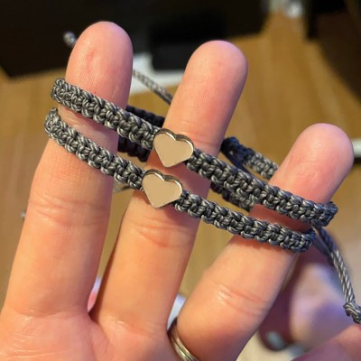 First Day of 4th Grade Back to School Bracelet Mommy and Me Anxiety Separation Wish For Kid Set of 2