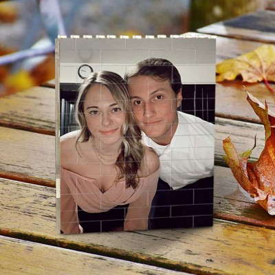 Personalized Photo Block Puzzle Building Brick Anniversary Birthday Valentine's Day Gift Ideas