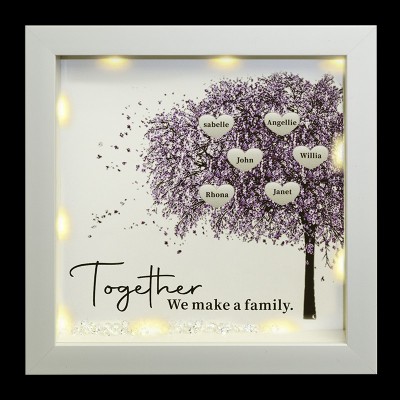 Custom Family Tree Frame Name Sign Home Decor Christmas Gift For Mom Grandma