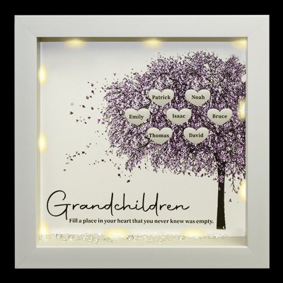 Custom Family Tree Frame Name Sign Home Decor Christmas Gift For Mom Grandma