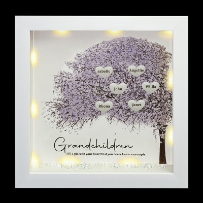 Custom Family Tree Frame Name Sign Home Decor Christmas Gift For Mom Grandma