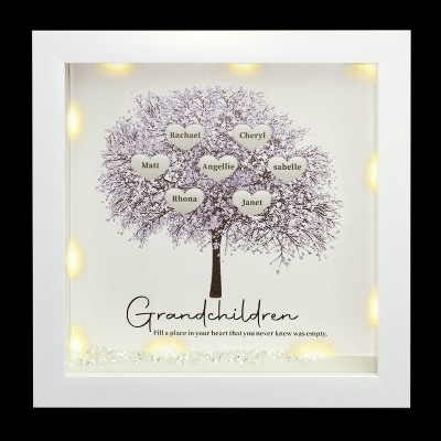 Custom Family Tree Frame Name Sign Home Decor Christmas Gift For Mom Grandma