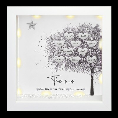 Custom Family Tree Frame Name Sign Home Decor Christmas Gift For Mom Grandma