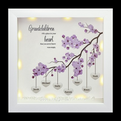 Custom Family Tree Frame Name Sign Home Decor Christmas Gift For Mom Grandma