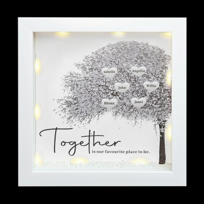 Custom Family Tree Frame Name Sign Home Decor Christmas Gift For Mom Grandma