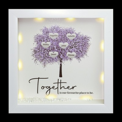 Custom Family Tree Frame Name Sign Home Decor Christmas Gift For Mom Grandma