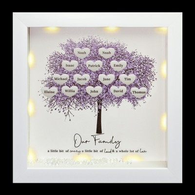 Custom Family Tree Frame Name Sign Home Decor Christmas Gift For Mom Grandma