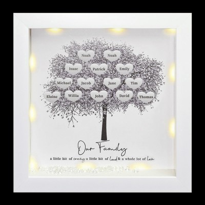 Custom Family Tree Frame Name Sign Home Decor Christmas Gift For Mom Grandma