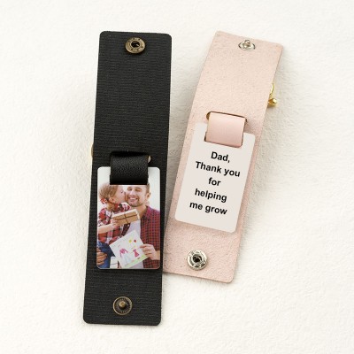 Personalized Pink Photo Keychain For Mother's Day